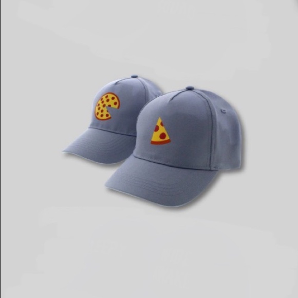 Pizza Hat “Missing Piece” Great for couples, siblings, friends, family gifts.